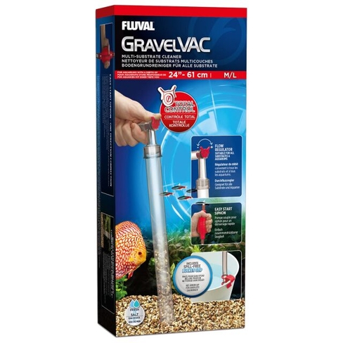 Fluval GravelVAC — сифон для очистки грунта и подмены воды в аквариуме