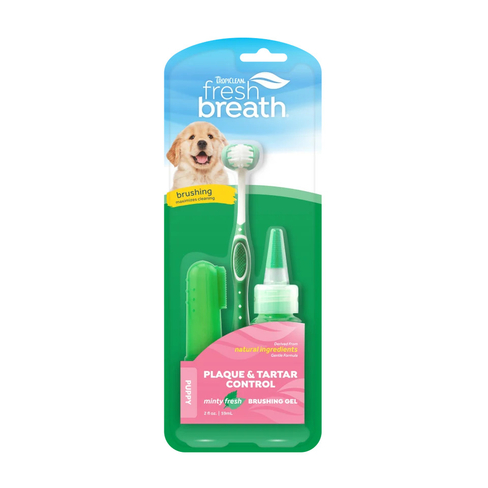 TropiClean Fresh Breath Oral Care Kit Puppy