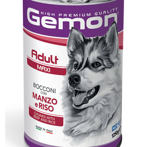 GEMON DOG MAXI ADULT BEEF/RICE 1250 gr