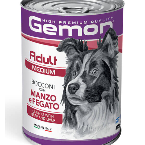 GEMON DOG MEDIUM ADULT BEEF/LIVER 415 гр