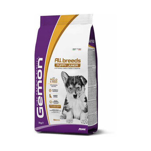 GEMON DRY DOG (ALL BREED) MEDIUM PUPPY&JUNIOR Chicken/Rice