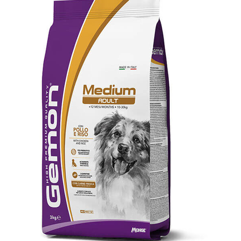GEMON DRY DOG MEDIUM ADULT CHICKEN
