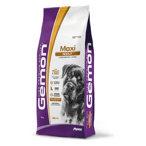 GEMON Dry Maxi Adult with Chicken and Rice