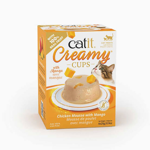 Catit Creamy Cups Chicken Mousse with Mango