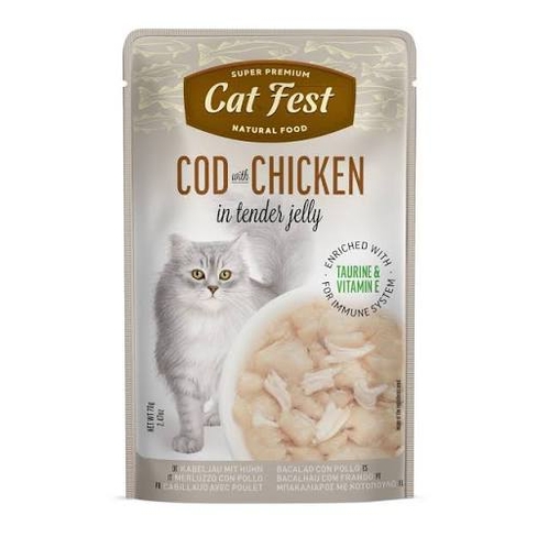 Cat Fest Pouch Cod with Chicken