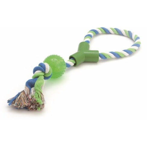 Игрушка COMFY TOY ZIBI CORD HANDLE BALL