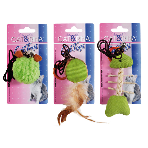 Jucărie pentru pisici în asortiment Cat&Rina: ball, sheep, fishbone