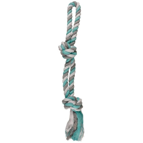 Игрушка канат PULL ROPE 2 Knots Mint/White/Grey