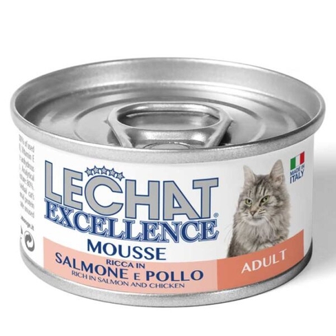 LECHAT EXC. MOUSSE ADULT SALMON/CHICKEN 85gr