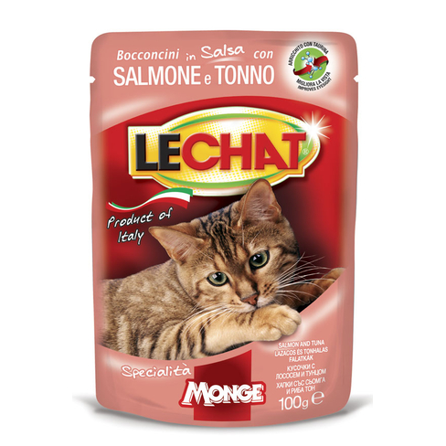 LECHAT Pouch Chunkies Tuna and Salmon