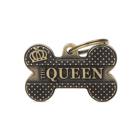 Medalion BONE BRONX QUEEN ENGLISH BRASS