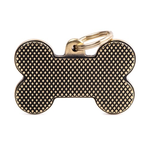 Medalion OSSO STRONG ROMBI OTTONE INGLESE