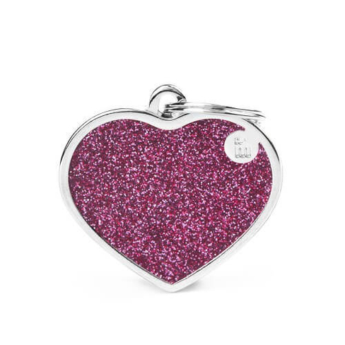 Medalion SMALL HEART GLITTER