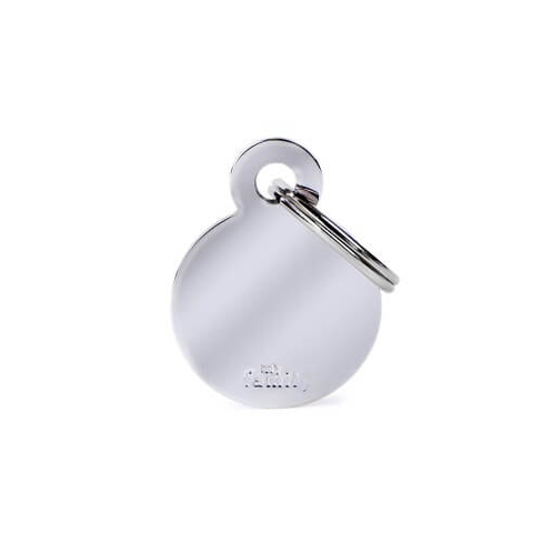 Медальон SMALL ROUND CHROME PLATED BRASS