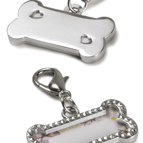 Medalion tag OSSO CON STRASS