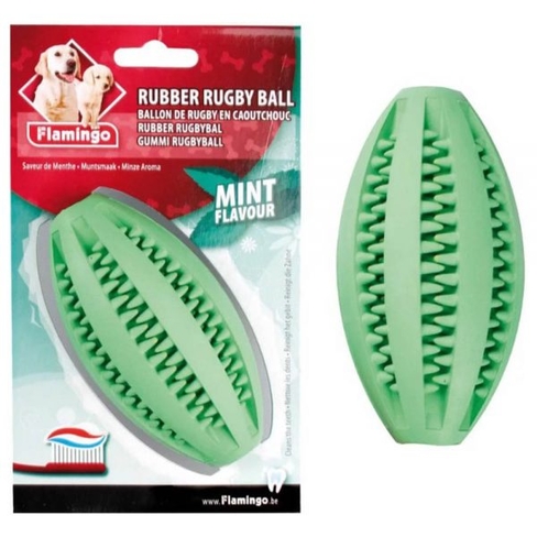 Резиновый мяч с мятой RUGBY WITH MINT