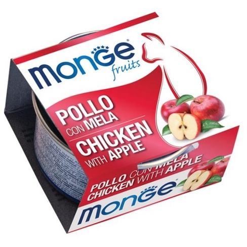 MONGE CAT FRUIT CHICKEN WITH APPLE 80gr