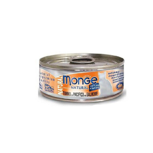 MONGE CAT NATURAL Can Yellowfin tuna with salmon 80gr