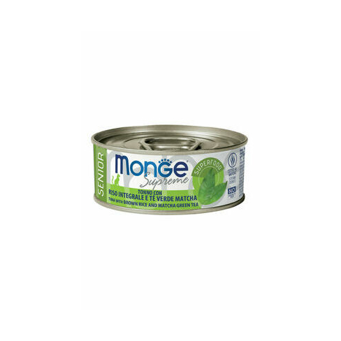 MONGE CAT SUPREME SENIOR Tuna/Rice/Matcha Tea 80gr