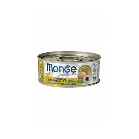 MONGE CAT SUPREME STERILISED Tuna/Rice/Longan 80gr