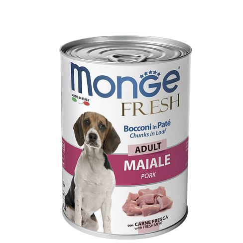 MONGE DOG FRESH ADULT pork 400 gr