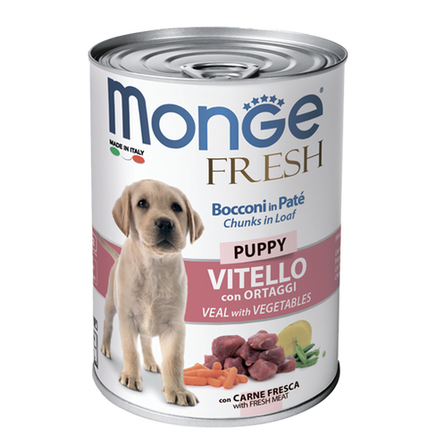 MONGE DOG FRESH PUPPY veal / veget. 400gr