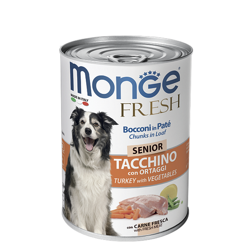 MONGE DOG FRESH SENIOR turkey / veget. 400gr