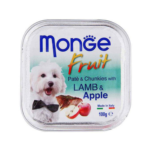 MONGE DOG FRUIT LAMB/APPLE 100gr