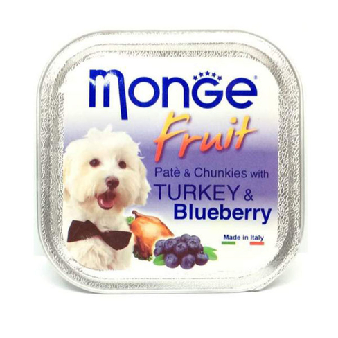 MONGE DOG FRUIT TURKEY/BLUEBERRY 100gr