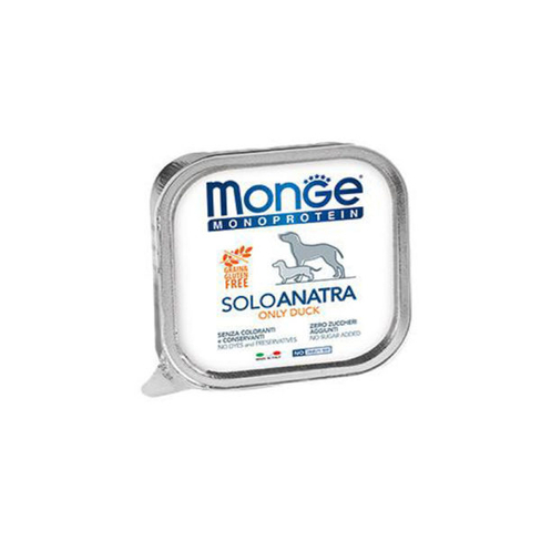 MONGE DOG SOLO Pate 100% duck 150 гр