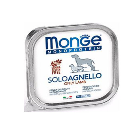 MONGE DOG SOLO Pate 100% lamb