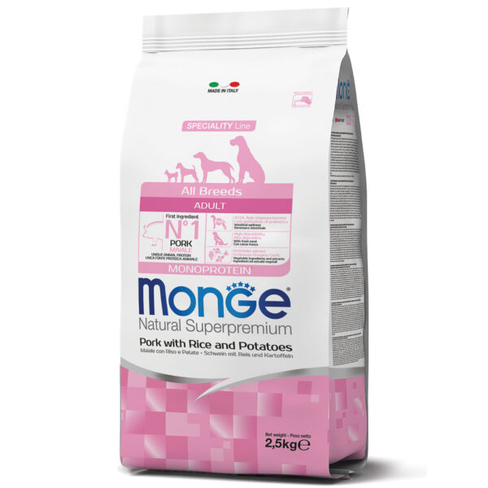 MONGE DRY DOG ALL BREED ADULT Pork/Rice/Potatoes