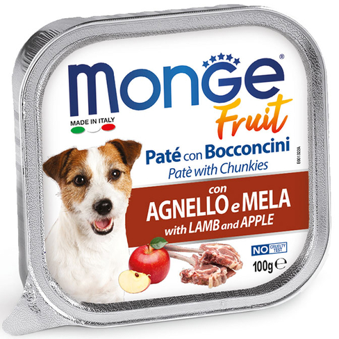 MONGE Dog Fruit Lamb/Apple