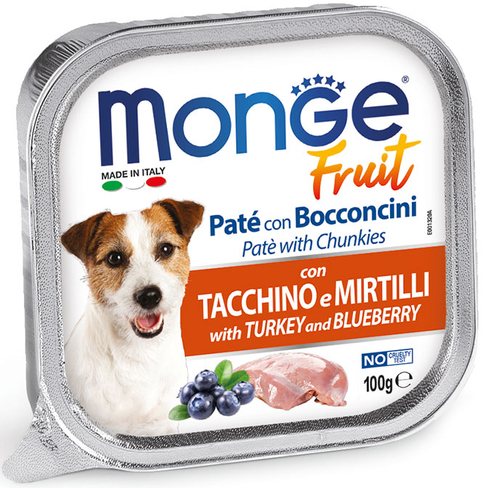 MONGE Dog Fruit Turkey/Blueberry