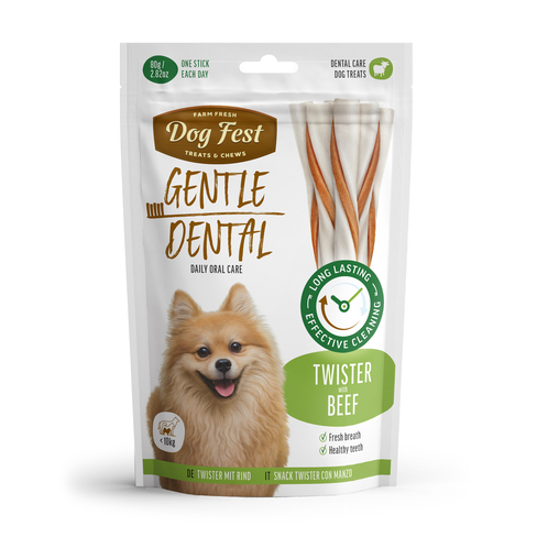 Dog Fest Rawhide tiwster with beef < 10kg