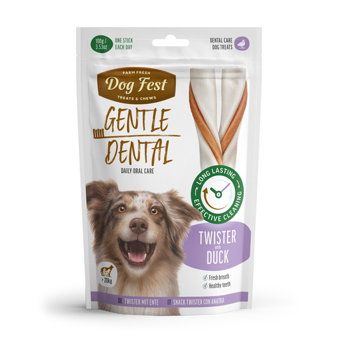 Dog Fest Rawhide tiwster with duck > 20kg
