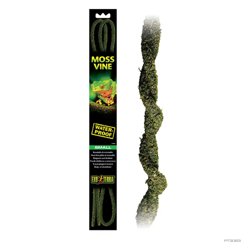 Exo Terra Moss Vines Small – liană flexibilă cu aspect de mușchi pentru terariu, 182 cm