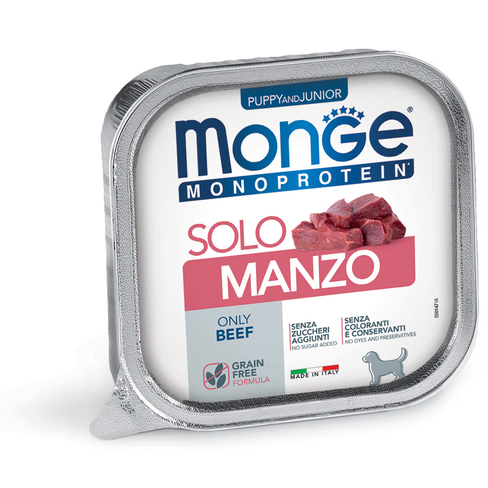 MONGE Dog Solo Pate Beef Puppy