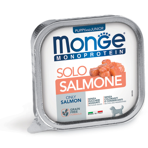 MONGE Dog Solo Pate Salmon Puppy