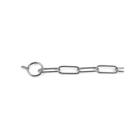 RECORD ошейник-цепь металлический  Long Choke Chain 4mm x 60cm