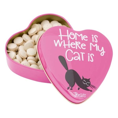 SANAL Cat Vitamin Treats heart tin