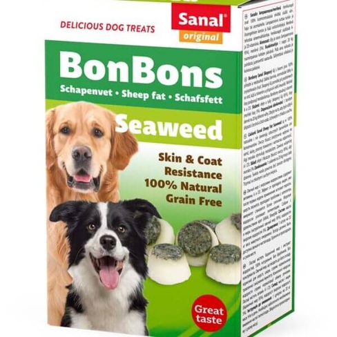 SANAL Dog Sheep Fat BonBons Seaweed