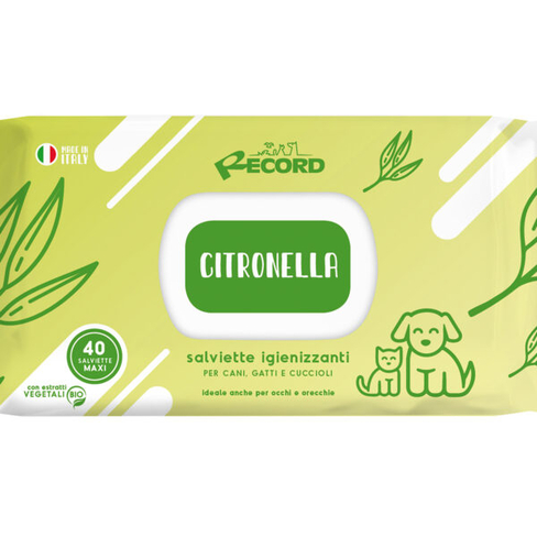 Салфетки RECORD Maxi Lemongrass 40pcs