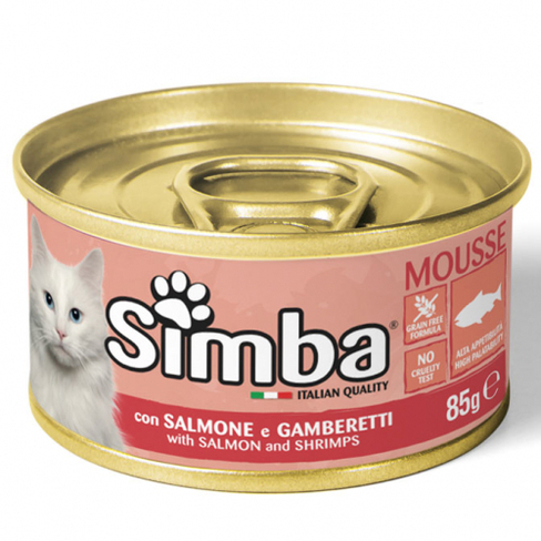 SIMBA CAT Pate with salmon and shrimps 85gr