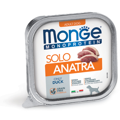 MONGE Dog Solo Pate Duck