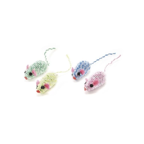 Șoricei din sfoară Glitter Rope Mouse 4×2 cm disp.x60