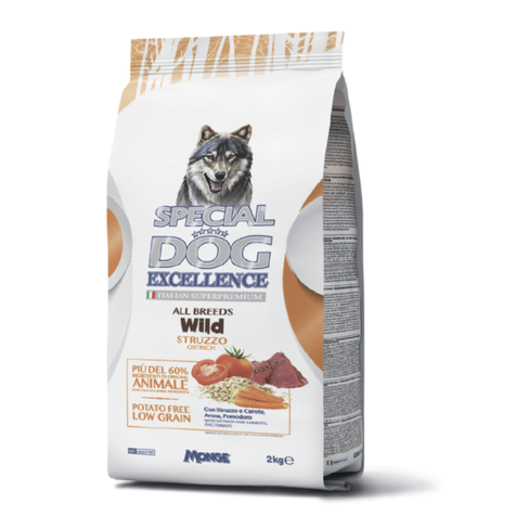 SPECIAL DOG DRY EXC. ALL BREEDS WILD OSTRICH