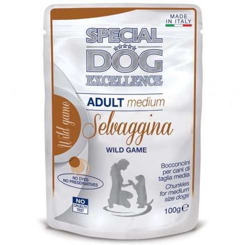 SPECIAL DOG EXCELLENCE POUCH MEDIUM ADULT WILD 100gr