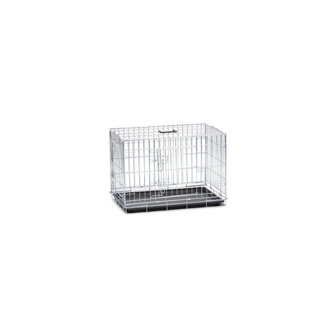 BZ Клетка для собак WIRECAGE 2DOORS Zinc
