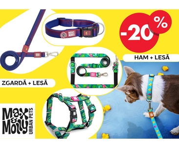 Скидка -20% на Max & Molly — стильные аксессуары для собак